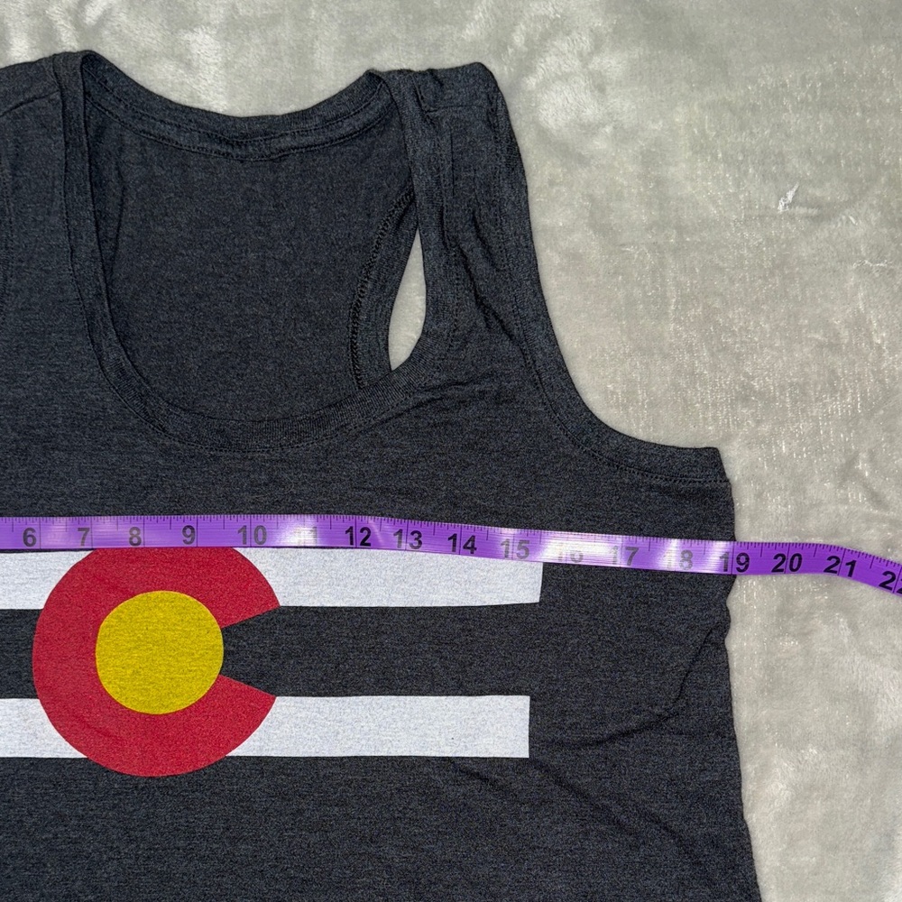 Graphic Sleeveless Tank Top - Charcoal - Picture 4 of 5